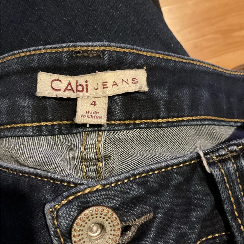 CAbi Blue Straight Leg Jeans with Classic Style - Picture 2 of 3